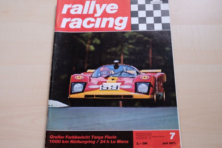 Deckblatt Rallye Racing (07/1971)